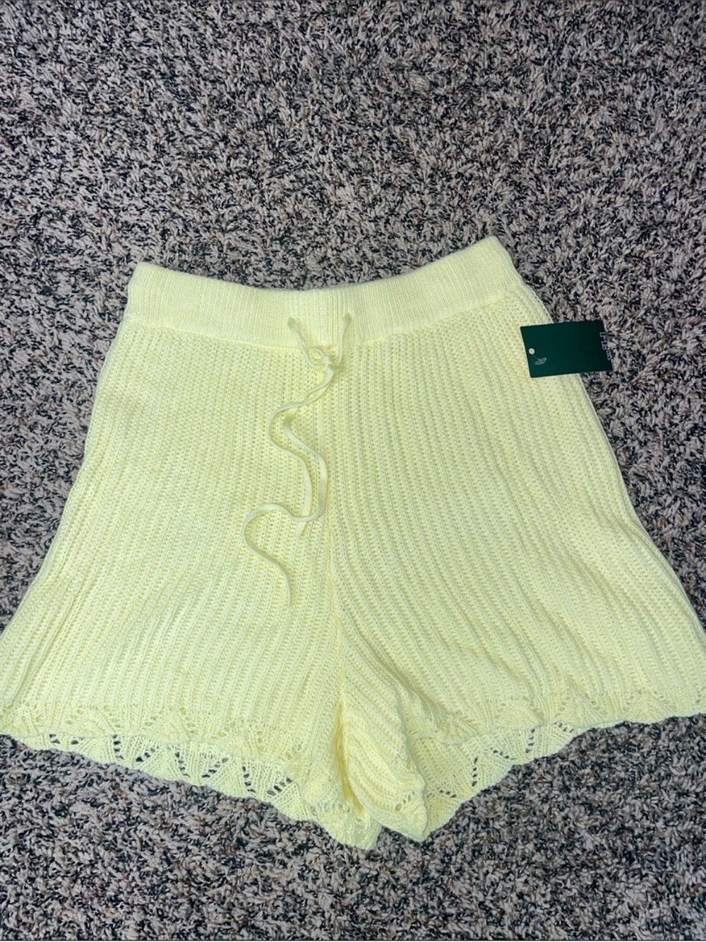 Wild Fable Crochet Knit Bohemian Cotton Shorts Size M | NWT